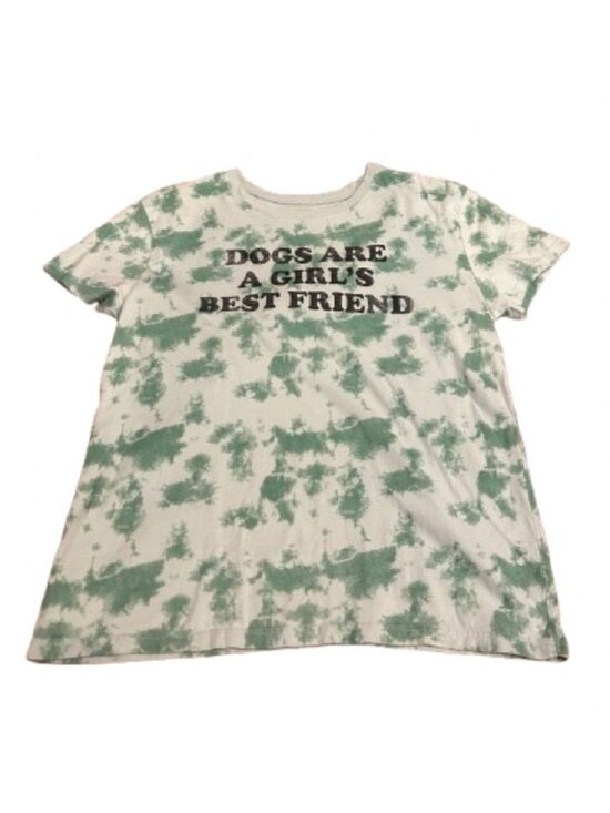 Tops - Women’s Green Tie-Dye Graphic Tee Size Medium